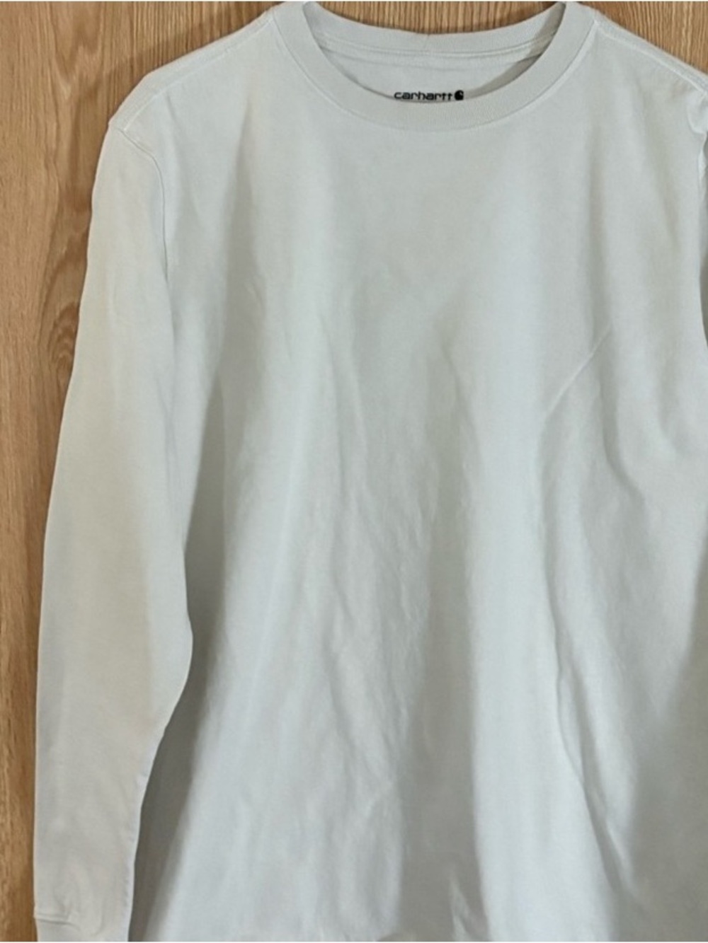 Carhartt Kids Long-Sleeve Crewneck Tee in White